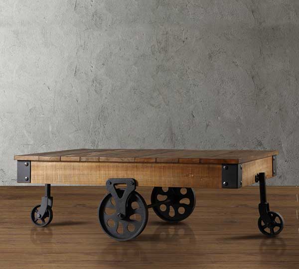 Factory Coffee Table Cart