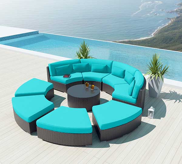 Turquoise Round Patio Furniture