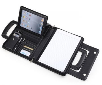 Compact Leather Briefcase for iPad and Macbook