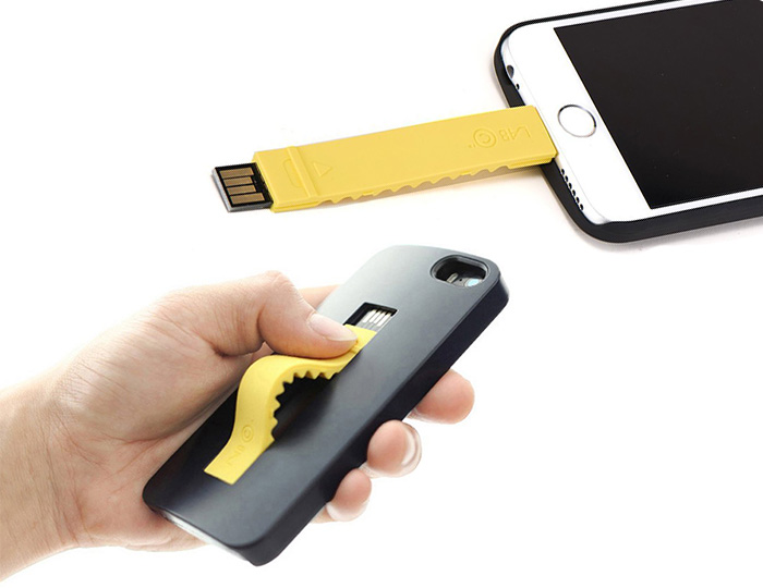 iPhone 6 Case with built in Lightning cable