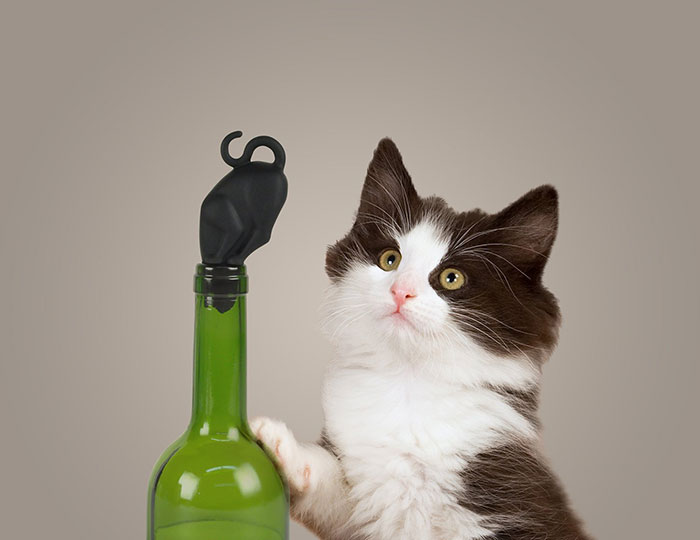Stop Kitty Wine Bottle Stopper