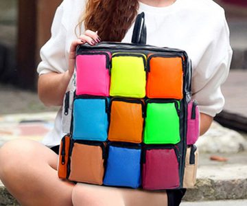 Colorful Rubik's Cube Bag