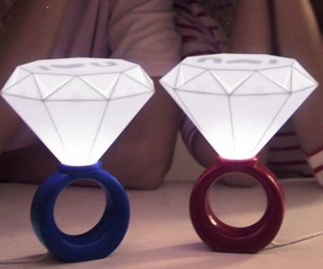 Diamond Ring Shaped Desk Lamp