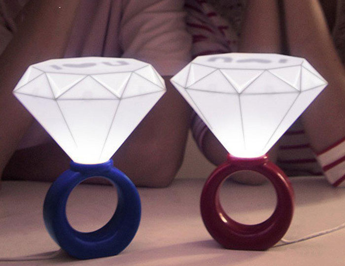 Diamond Ring Shaped Desk Lamp