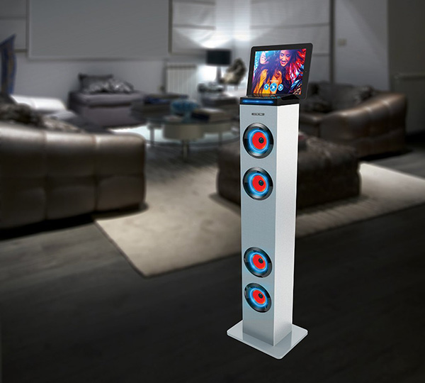 Tall Tower Stereo Speaker with LED Lights