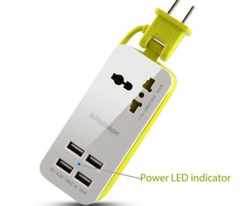Portable Power Strip Travel USB Charger