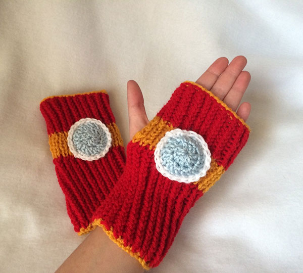 Iron Man Fingerless Gloves