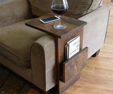 Sofa Chair Arm Rest Table Stand