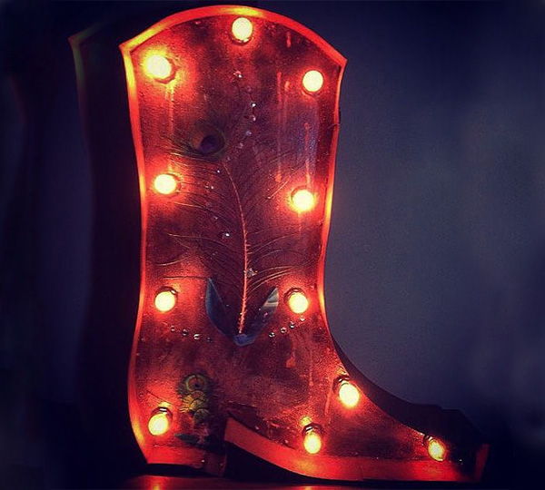 Cowboy Boot Marquee Light