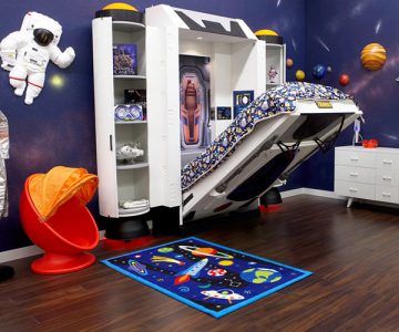 Spaceship Bed Astronaut Theme Room