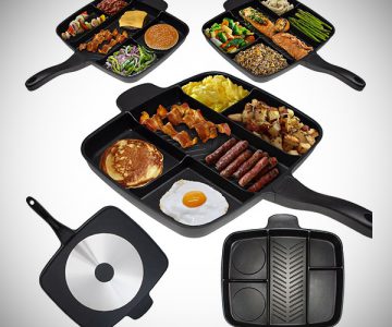 5-Section Nonstick Divider Frying Pan