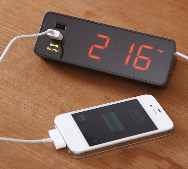 Alarm Clock with USB Outlet