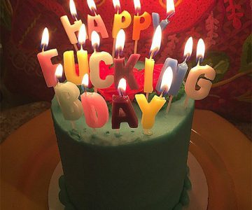 Happy F*cking Birthday Candles
