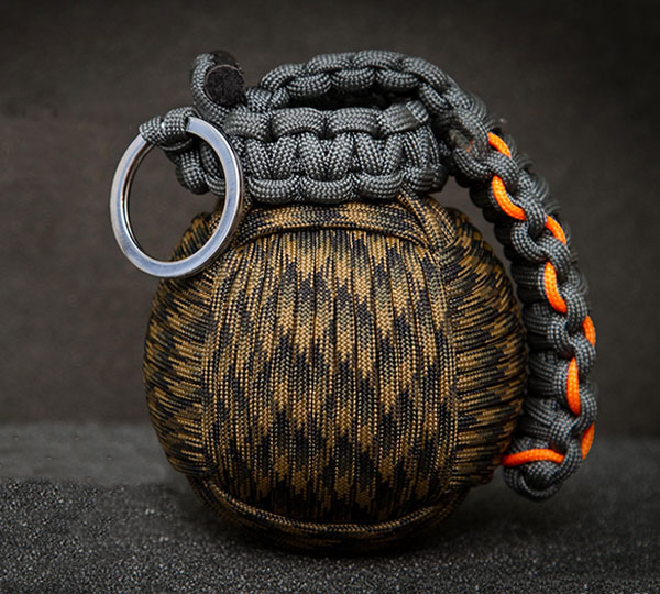 Paracord Grenade With Integrated Survival Kit