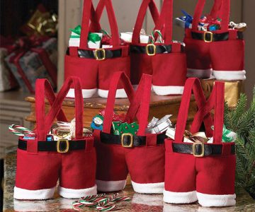 Santa Pants Gift And Treat Bags