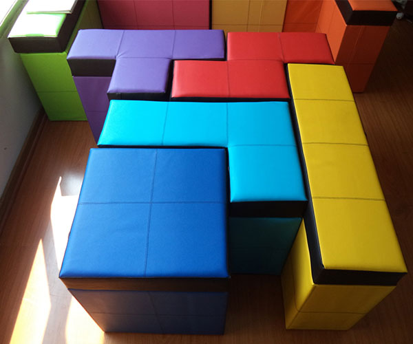 Tetris Shaped Storage Benches
