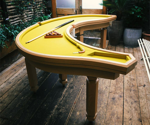 Banana Shaped Pool Table
