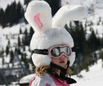 Big Ears Rabbit Ski Helmet Cover