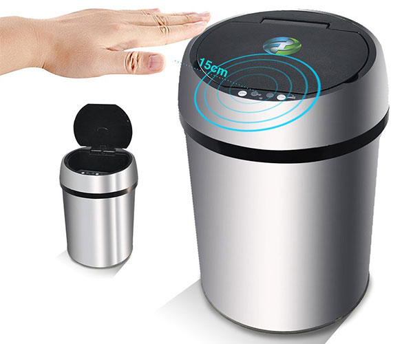 Infrared Touchless Smart Trash Can