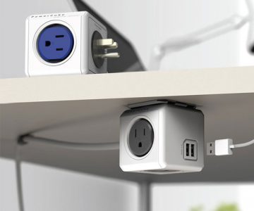 PowerCube Modular 4 Outlet & USB Plug