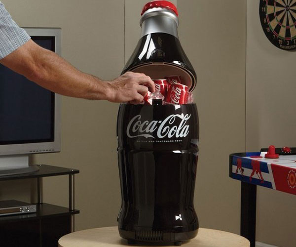 Retro Coca-Cola Bottle Fridge