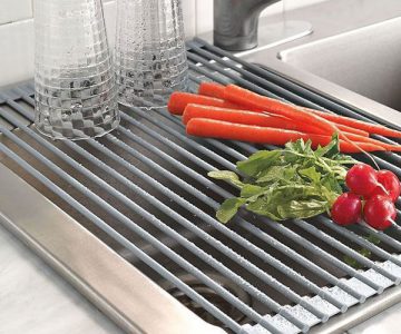 Roll Up Dish and Vegetables Drying Rack