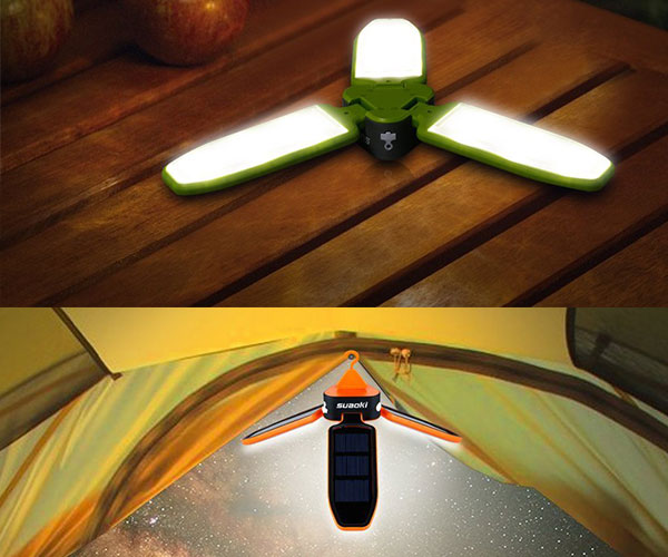 Solar Rechargeable Light Lantern Flashlight