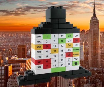 Building Block Perpetual Puzzle Calendar