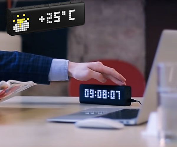 LaMetric Portable Wi-Fi Alarm Clock with Apps