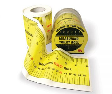 Measuring Tape Toilet Paper Roll