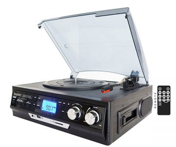 Turntable with Built in Speakers + LCD Display