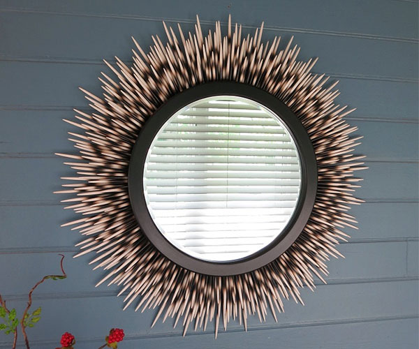 Porcupine Quill Mirror