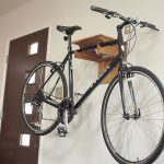 Fold Away Bamboo Bike Rack