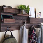 Coat Rack and Storage Organizer Shelf