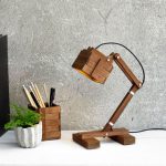 Paladim Kran VI Wooden Table Lamp