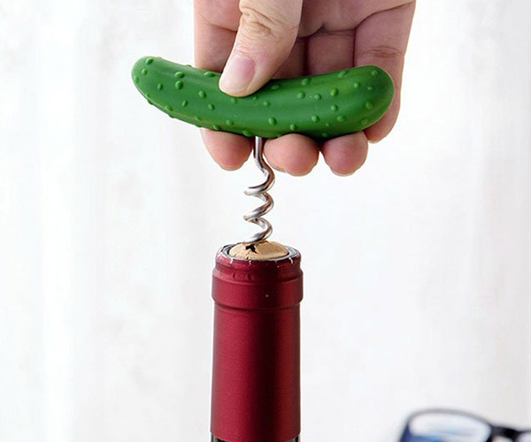 Cucumber Wine Bottle Opener Corkscrew