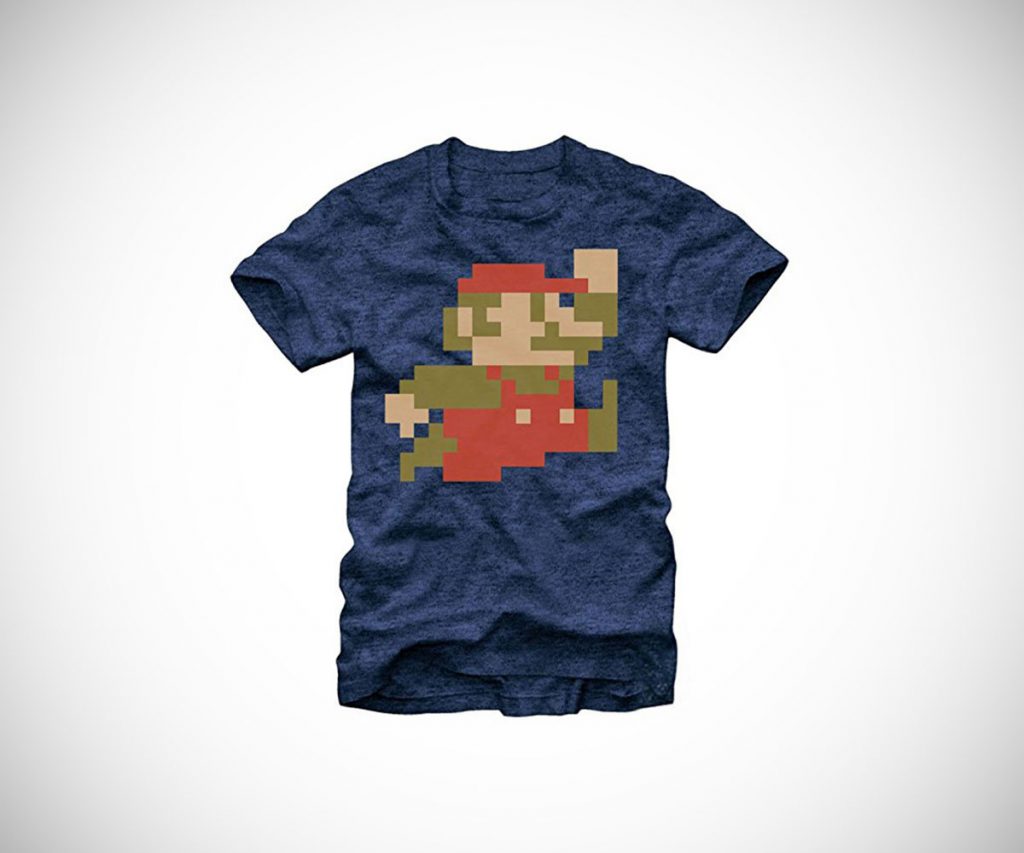 Nintendo Super Mario Bros 8-Bit Pixel T-Shirt