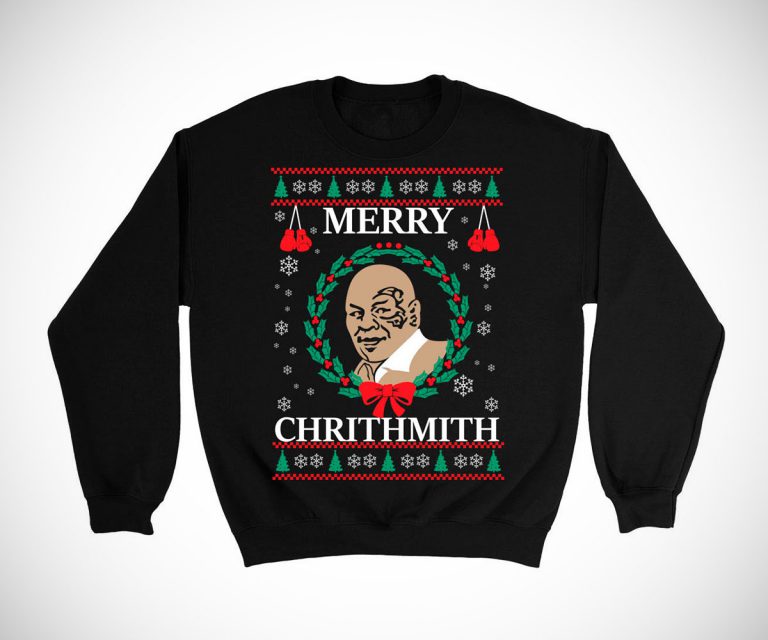 Mike Tyson Merry Christmas ChrithMith Sweater
