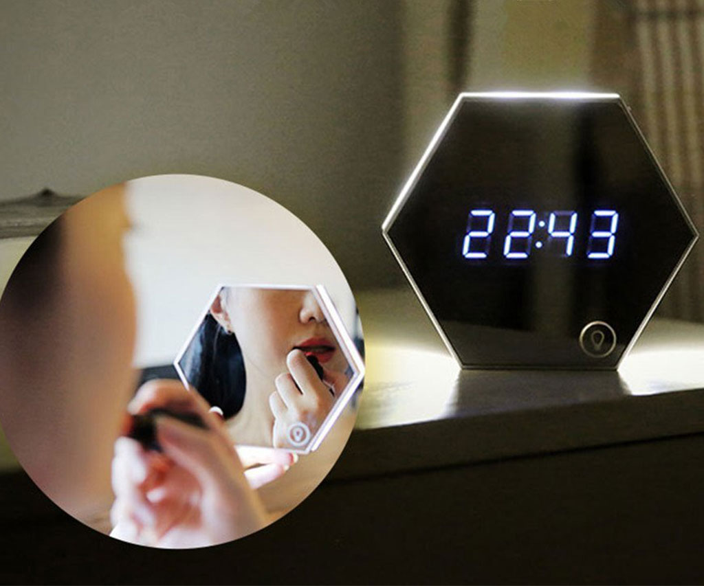 Multifunction Mirror Alarm Clock