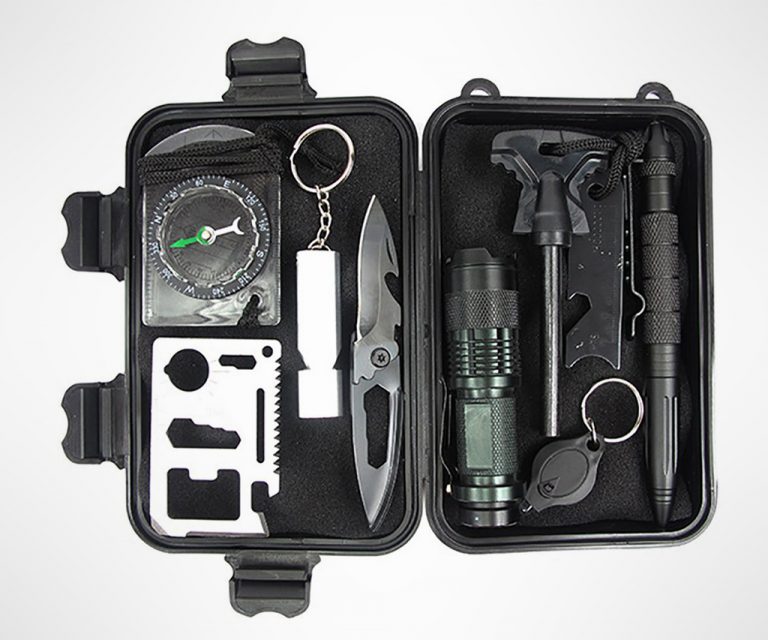 10 in 1 Emergency Survival Gear Outdoor Kit