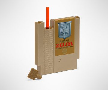 Gold Legend of Zelda Hydration Cartridge with Straw