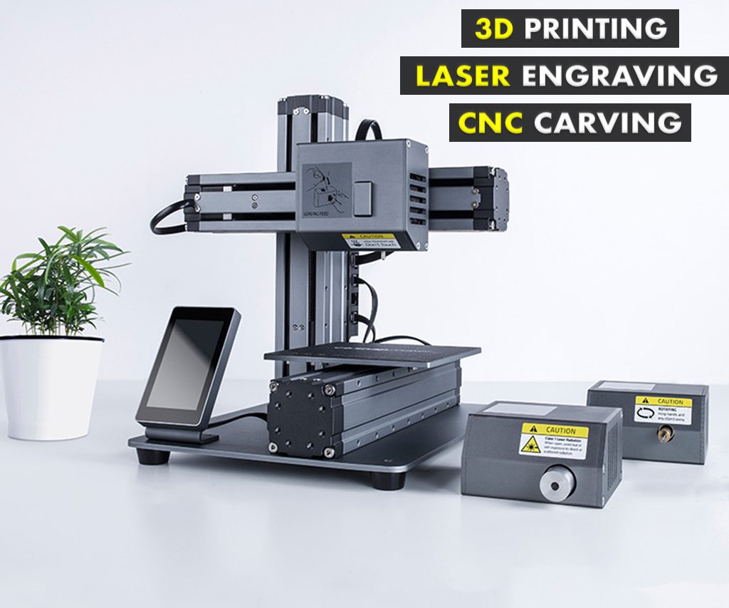 Snapmaker: 3D Printing - Laser Engraving - CNC Carving
