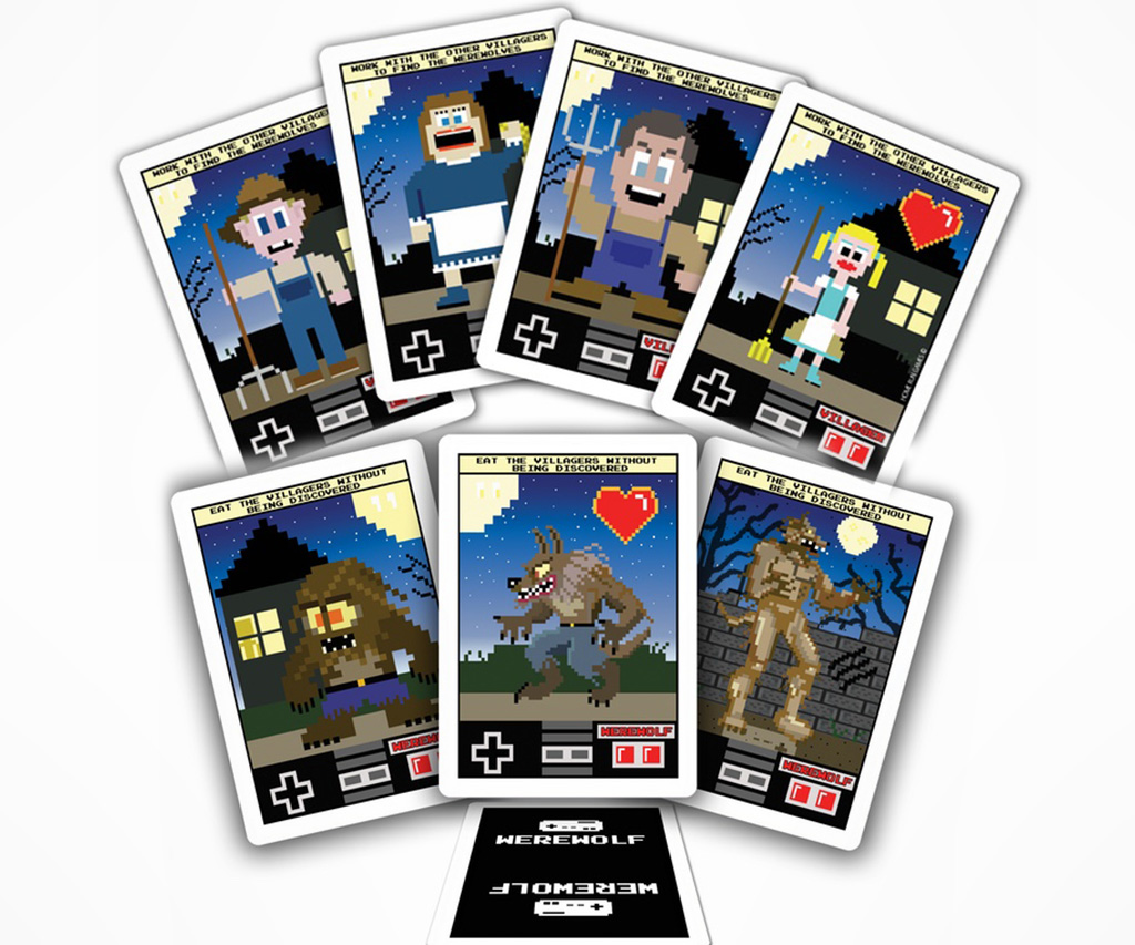 8-Bit Mafia and Werewolf Cards