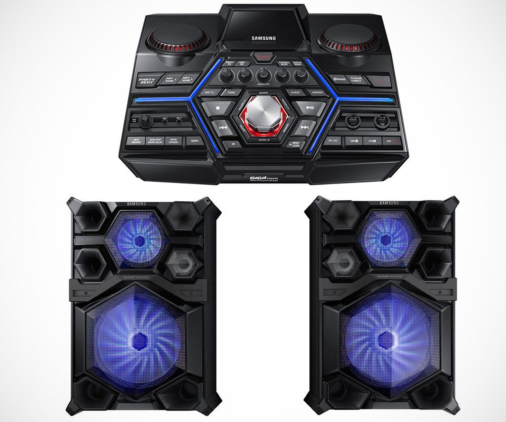 Samsung Giga Sound System with 18" Woofer and Beat Lighting Effects