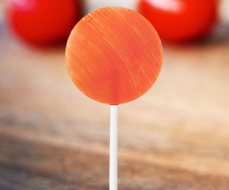 Cavity Fighting Orange Lollipops