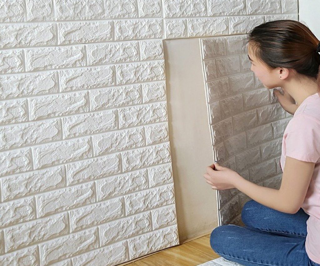 Foam 3D Brick Wall Decals