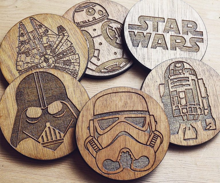 Wooden Star Wars Coasters