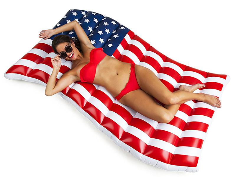 American Flag Pool Float