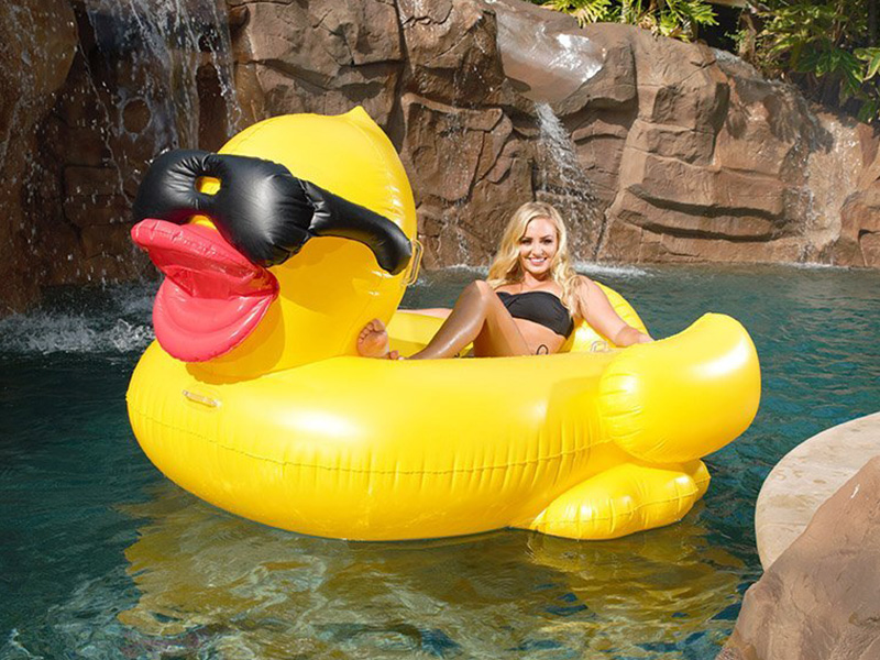 Derby Duck Inflatable Swimming Pool Float