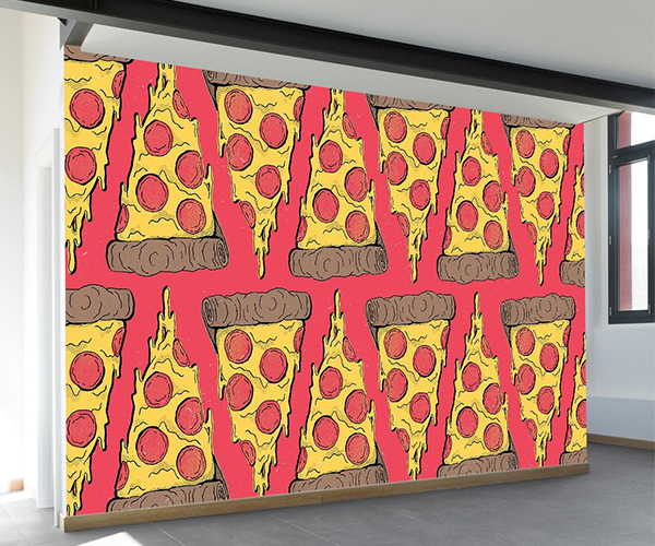 Pizza Party Wall Mural